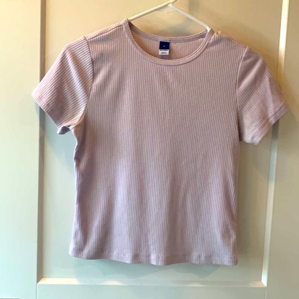 Old Navy kids ribbed lavender tee